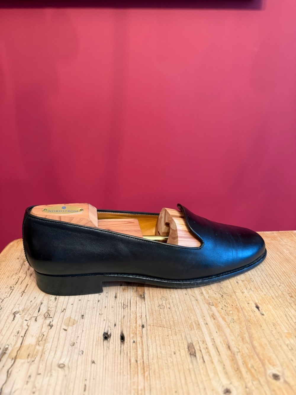Polo Ralph Lauren Men’s Black Leather Tuxedo Loafers - Picture 4 of 10